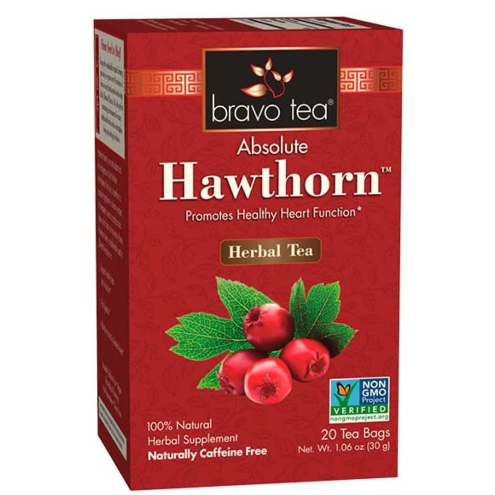 Bravo Tea, Hawthorn Berry, 20 Tea Bags UPC 855533005622 | Hilife Vitamins